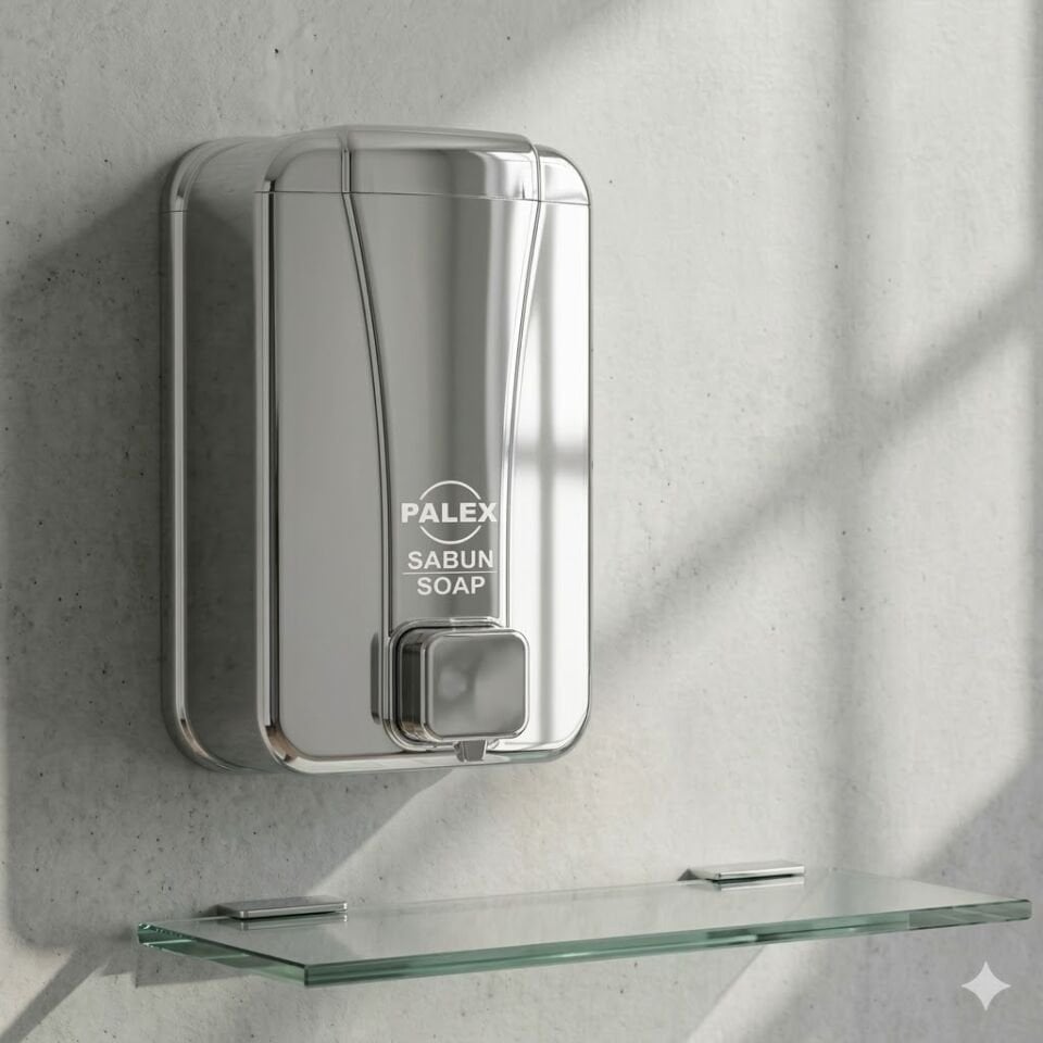 Sıvı Sabun Dispenseri 500 Cc Krom Kaplama