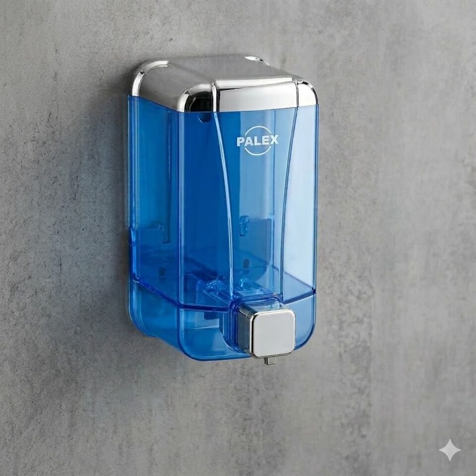 Sıvı Sabun Dispenseri 500 Cc Şeffaf Krom