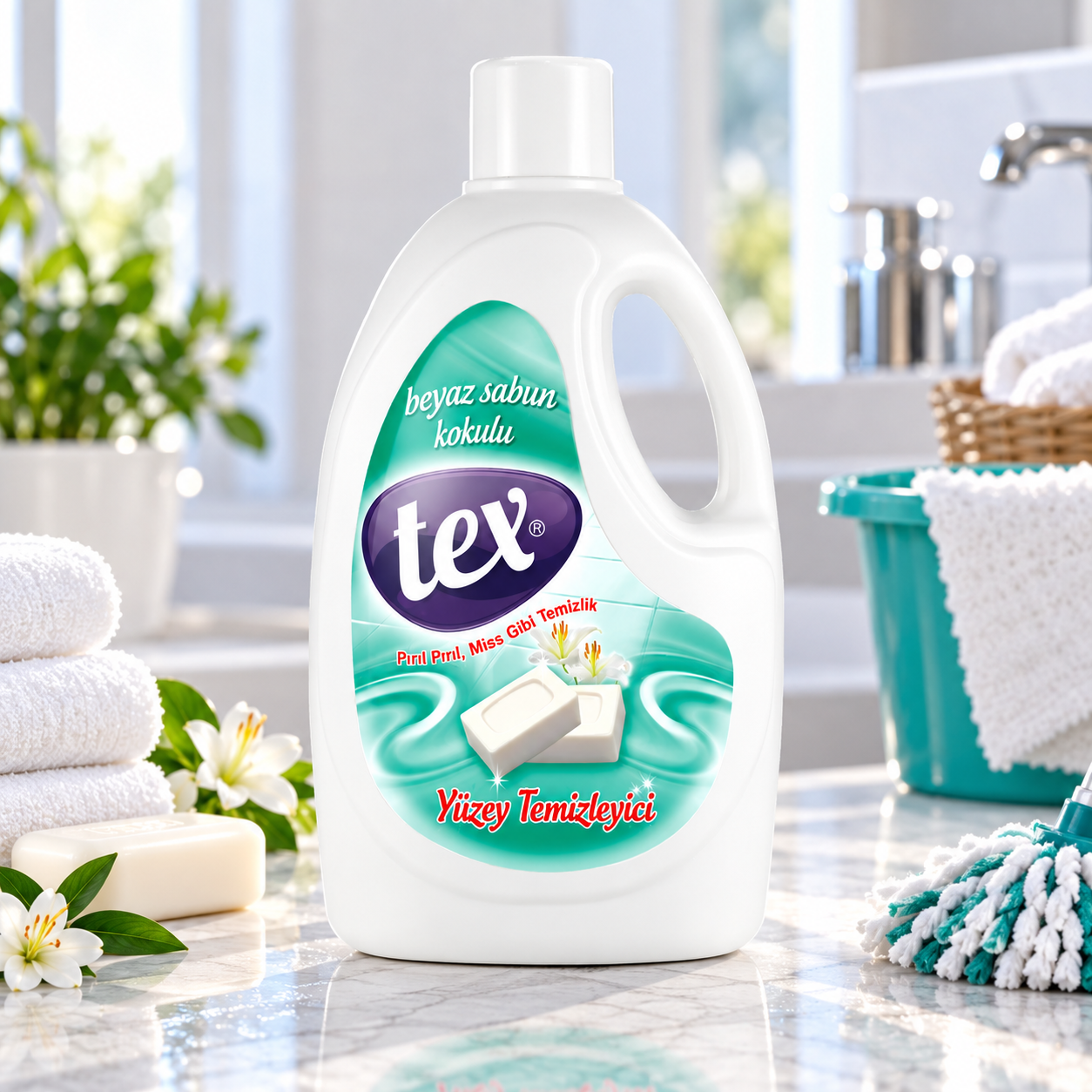 Tex Beyaz Sabun Kokulu Yüzey Temizleyici '2.5Kg