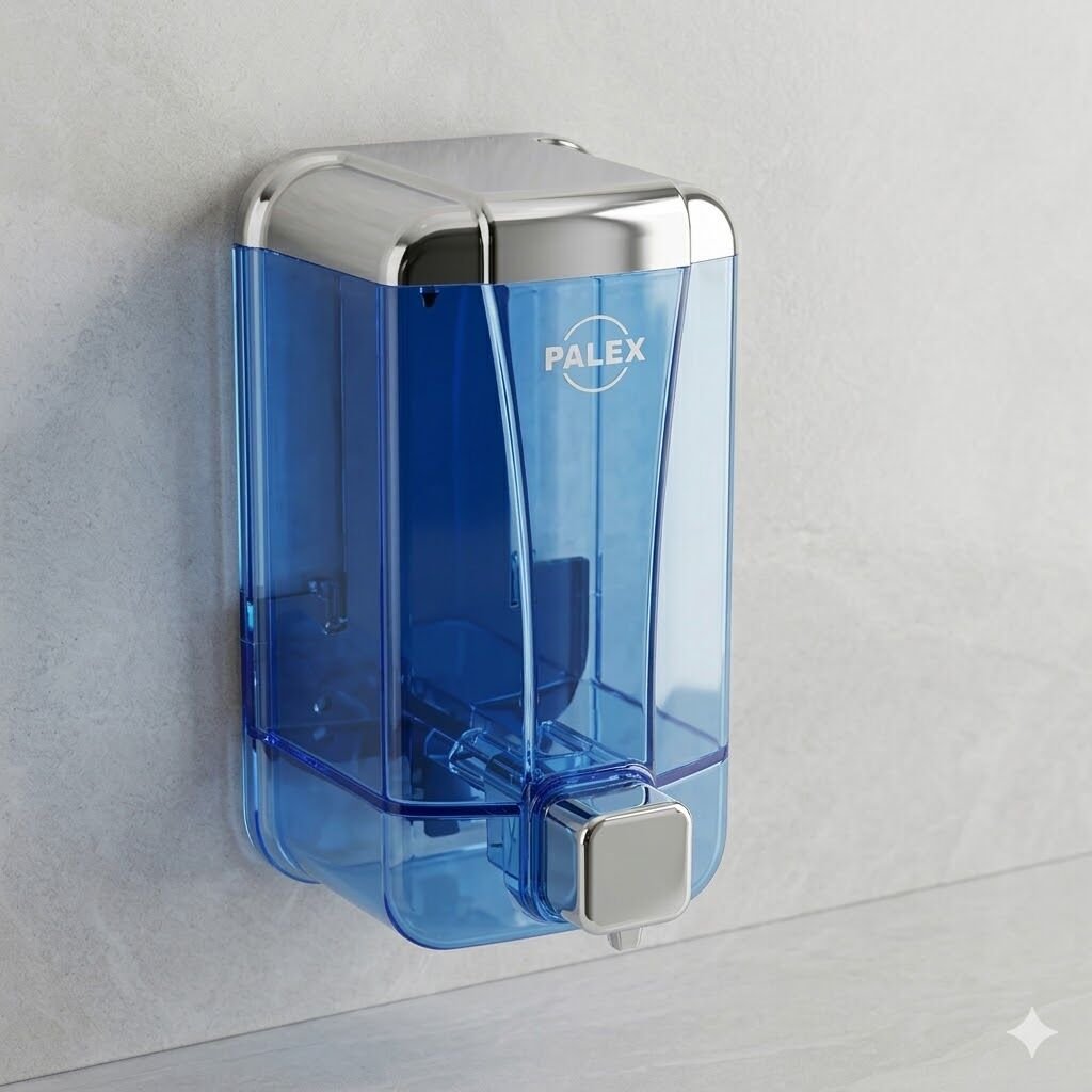 Sıvı Sabun Dispenseri 1000 Cc Şeffaf Krom