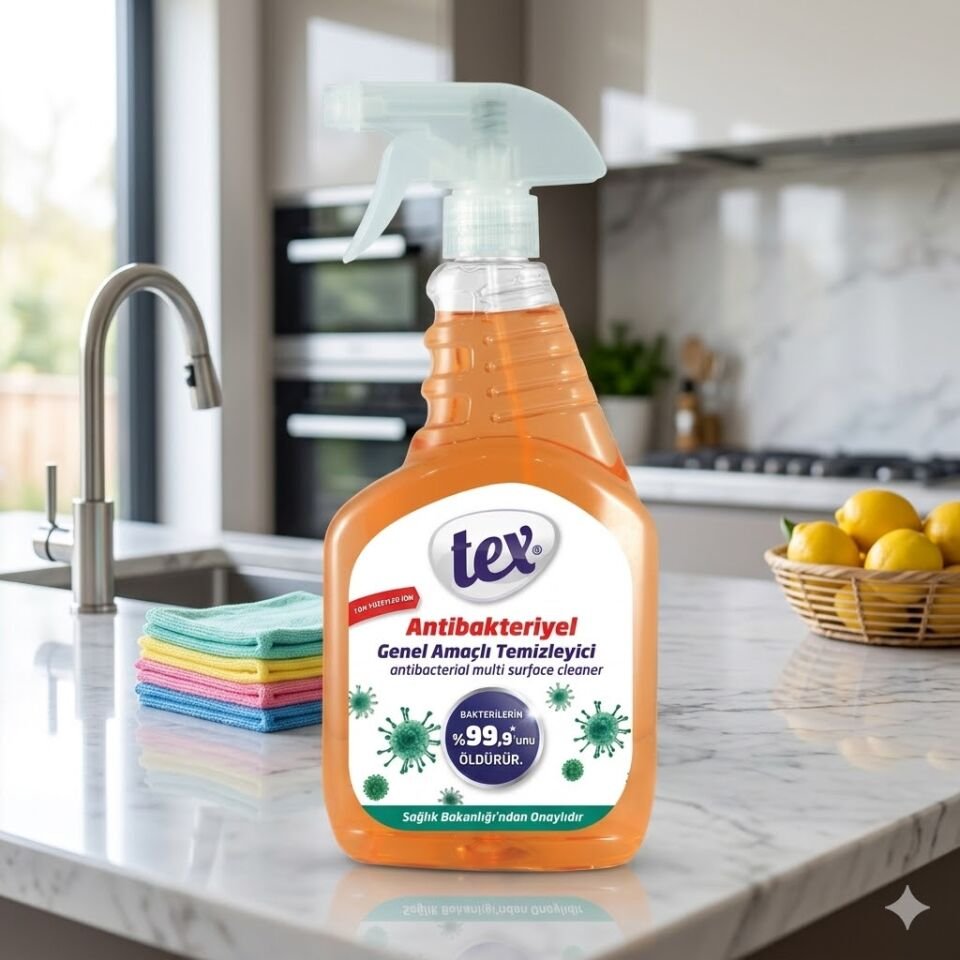 Tex Antibakteriyel Genel Amaçlı Temizleyici Turuncu 750 Ml