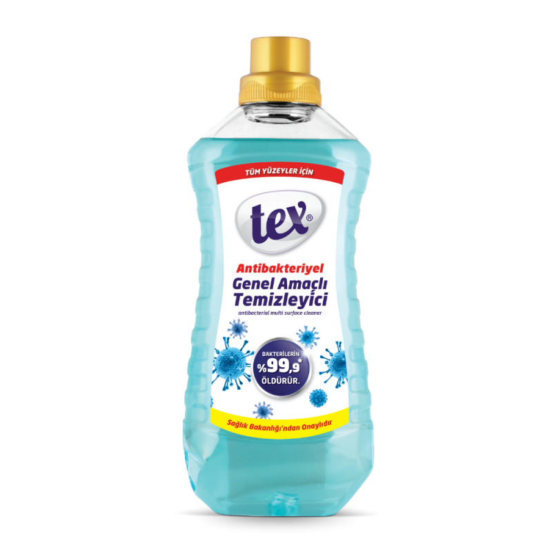 Tex Antibakteriyel Genel Amaçlı Temizleyici 1,5 Lt Mavi