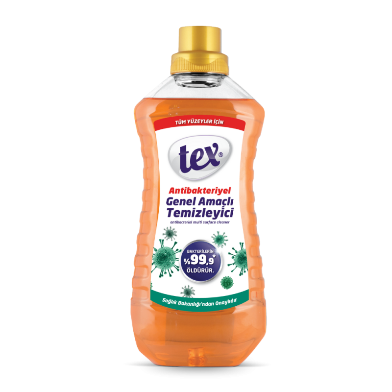 Tex Antibakteriyel Genel Amaçlı Temizleyici 1,5 Lt  Turuncu