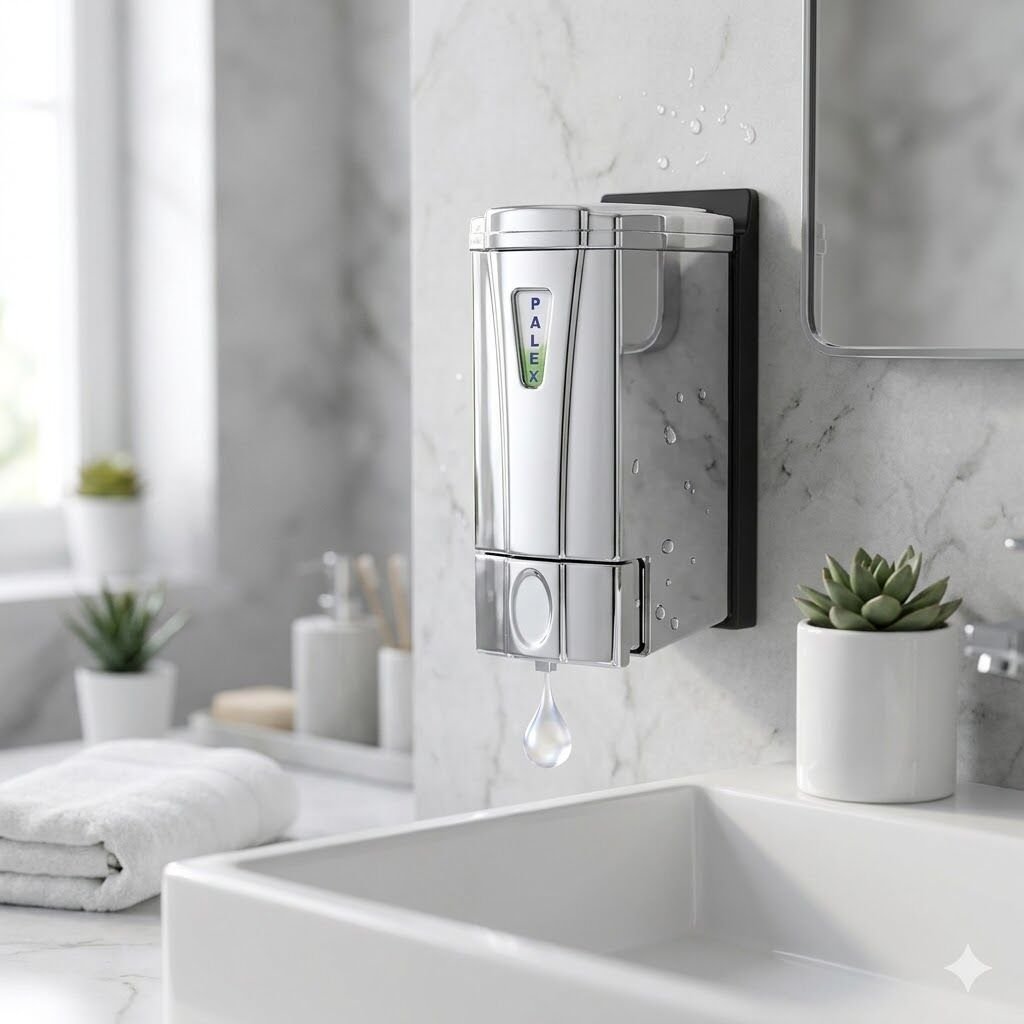 Mini Sıvı Sabun Dispenseri 250 Cc Krom Kaplama