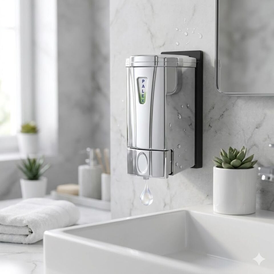 Mini Sıvı Sabun Dispenseri 250 Cc Krom Kaplama