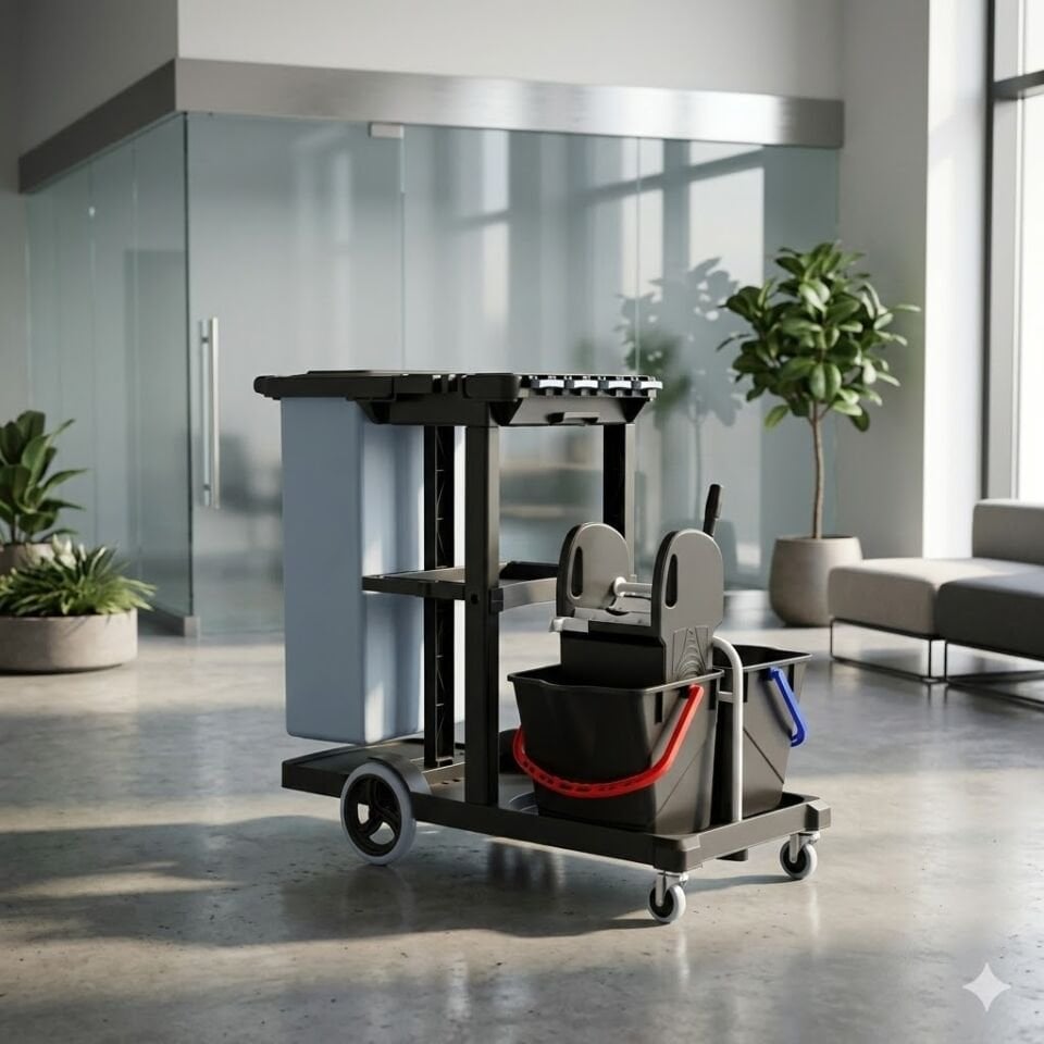 Enjoy Kat Arabası (1*80 Lt Branda ''1S-Br-000018'', 2*Enjoy Kova ''Utp800'', Mimoza Plastik Pres ''Mpp793'') 2X18 Lt 900X510X240