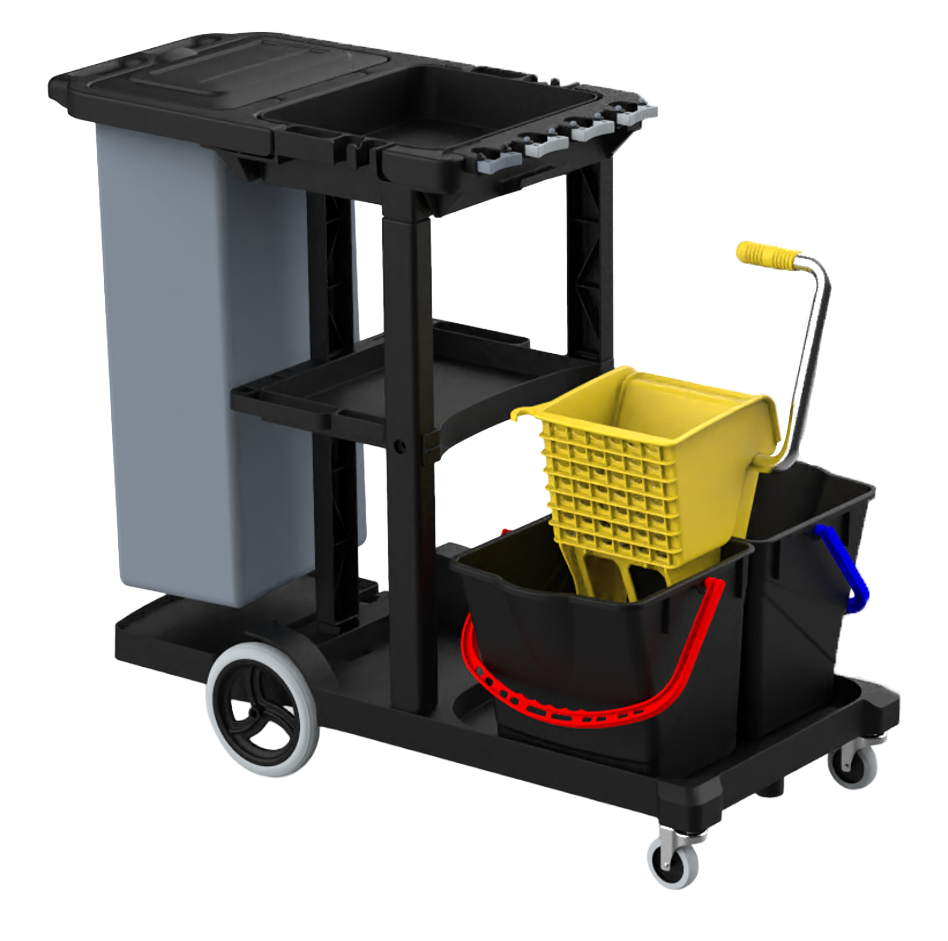 Enjoy Kat Arabası (1*80 Lt Branda ''1S-Br-000018'', 2*Enjoy Kova ''Utp800'', Enjoy Plastik Pres ''Utp792'' ) 2X18 Lt 900X510X240