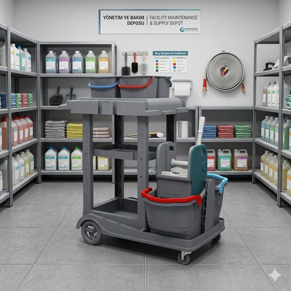 Herkül Duo Kat Arabası , 4X6 Lt Kova, 2X18 Lt Kova 580X980X560