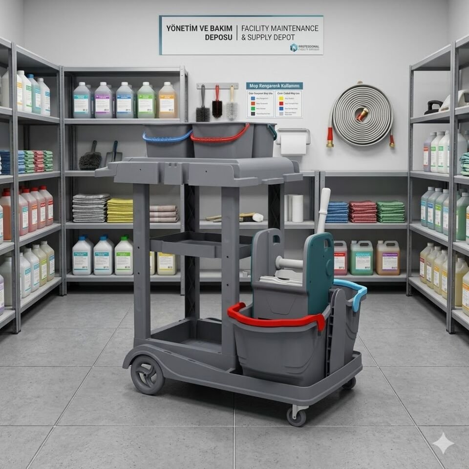 Herkül Duo Kat Arabası , 4X6 Lt Kova, 2X18 Lt Kova 580X980X560