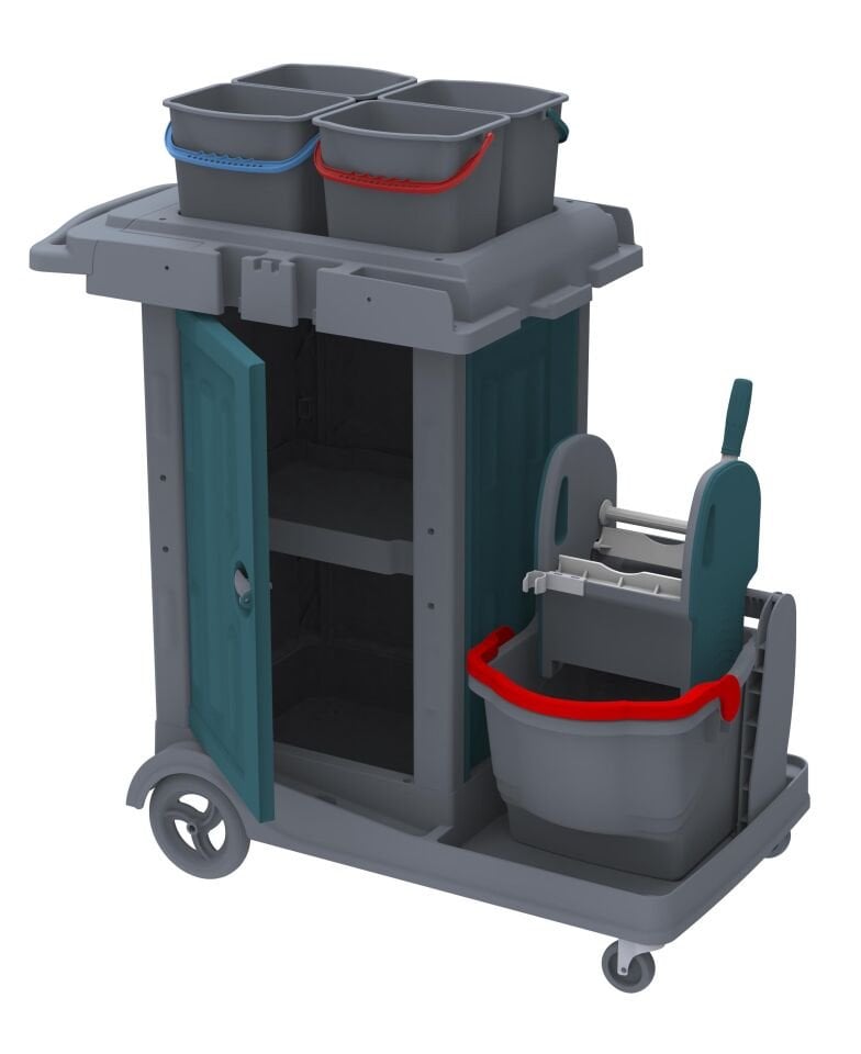 Herkül Solo Dolaplı Kat Arabası , 4X6 Lt Kova, 1X18 Lt 580X980X560