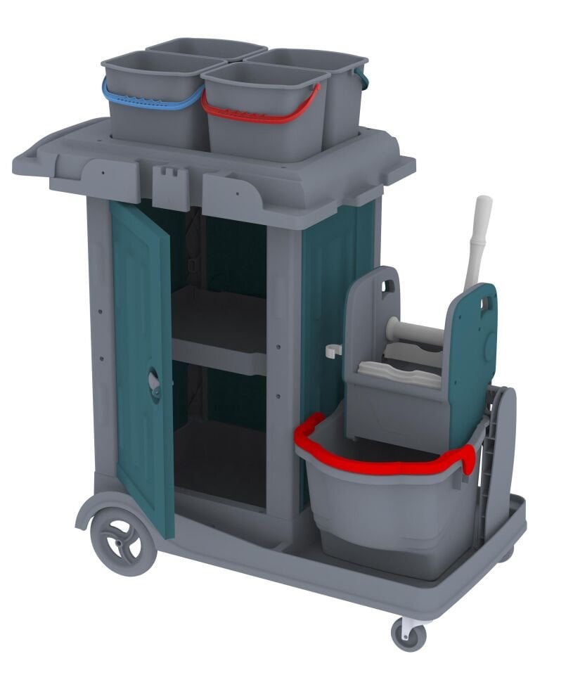 Herkül Solo Dolaplı Kat Arabası , 4X6 Lt Kova, 1X18 Lt 580X980X560