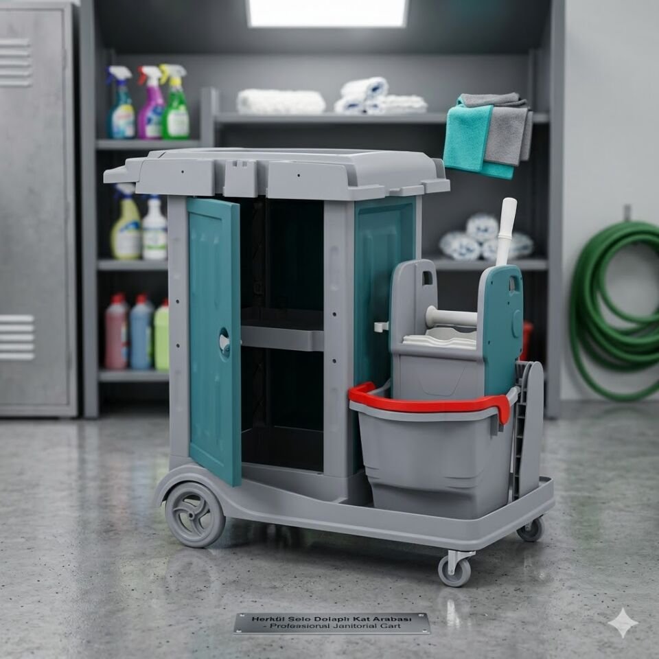 Herkül Solo Dolaplı Kat Arabası,  1X18 Lt 580X980X560