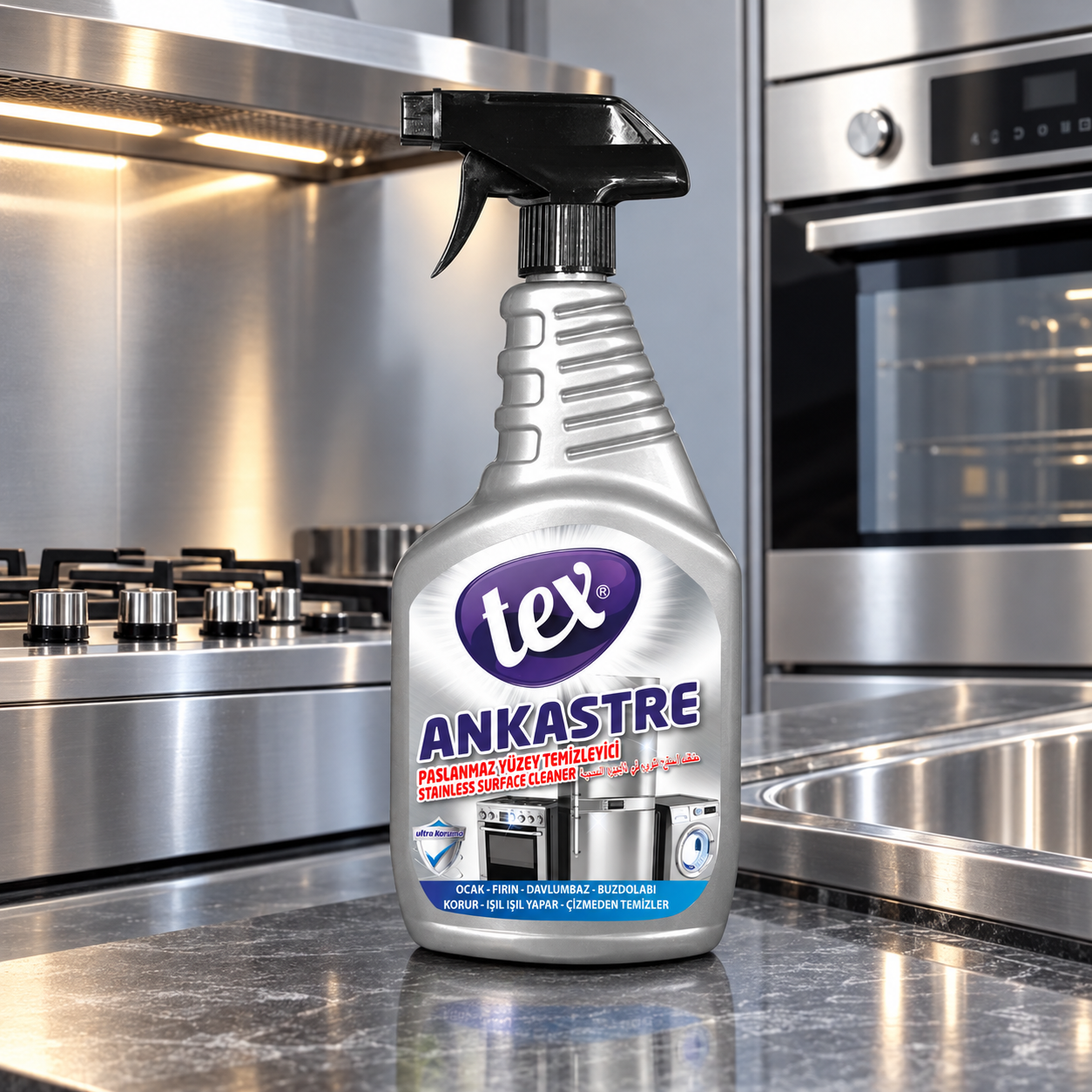 Tex Ankastre ve Paslanmaz Yüzey Temizleyici 750 Gr