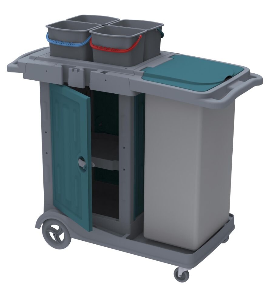 HERKÜL NANO DOLAPLI KAT ARABASI , 120 LT BRANDA, 
4x6 LT KOVA 580x980x560