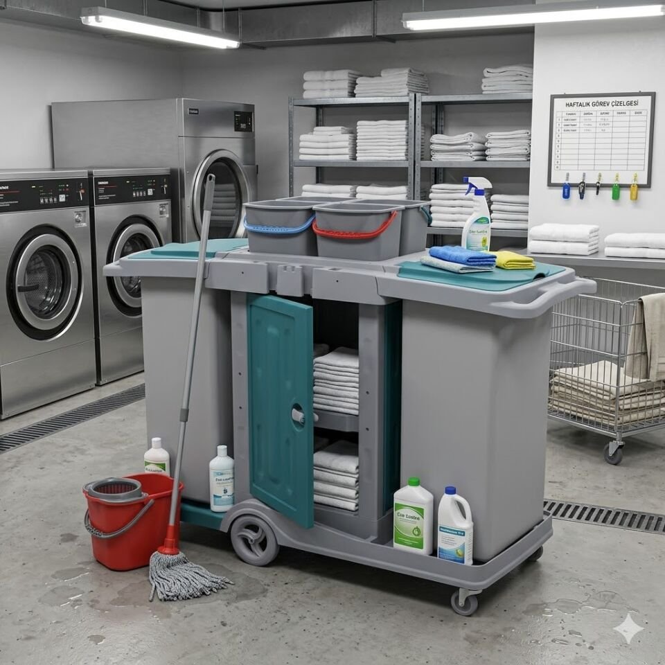 Herkül Nano Dolaplı Kat Arabası , 2X120 Lt Branda, 
4X6 Lt Kova 580X980X560