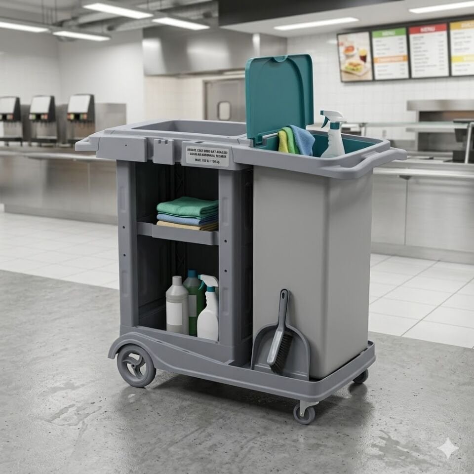 Herkül Fast Food Kat Arabası, 120 Lt Branda 580X980X560