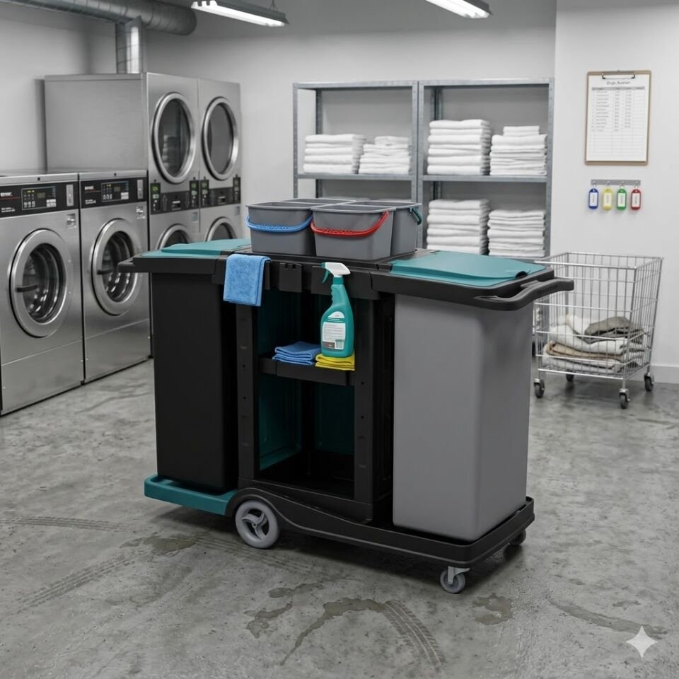 Herkül Fast Food Kat Arabası, 2X120 Lt Branda, 4X6 Lt Kova 580X980X560