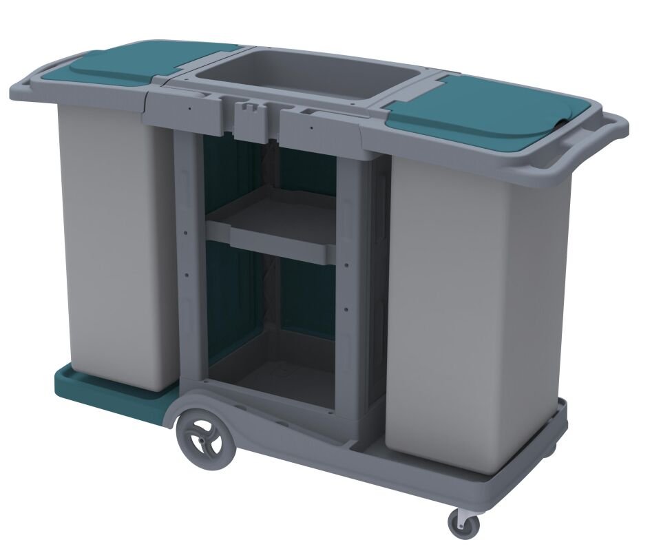 Herkül Fast Food Kat Arabası, 2X120 Lt Branda 580X980X560