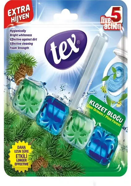 TEX WC KLOZET BLOĞU 50gr * 12 Lİ (ÇAM ORMANI) 50GR