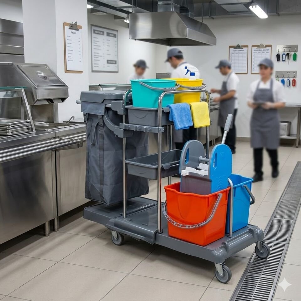 Favori Kat Arabası , 100 Lt Branda , 2X6 Lt Kova, 
2X18 Lt Kova Krom 580X980X560