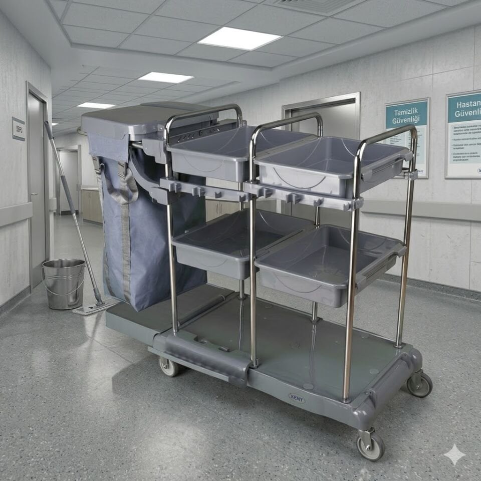 Jumbo Kat Arabası , 100 Lt Branda Krom 580X980X560