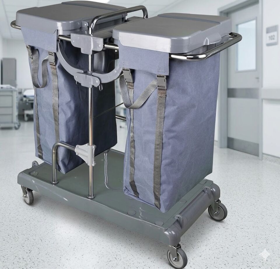 İmaj Kat Arabası , 2X100 Lt Branda Krom 96X56X53