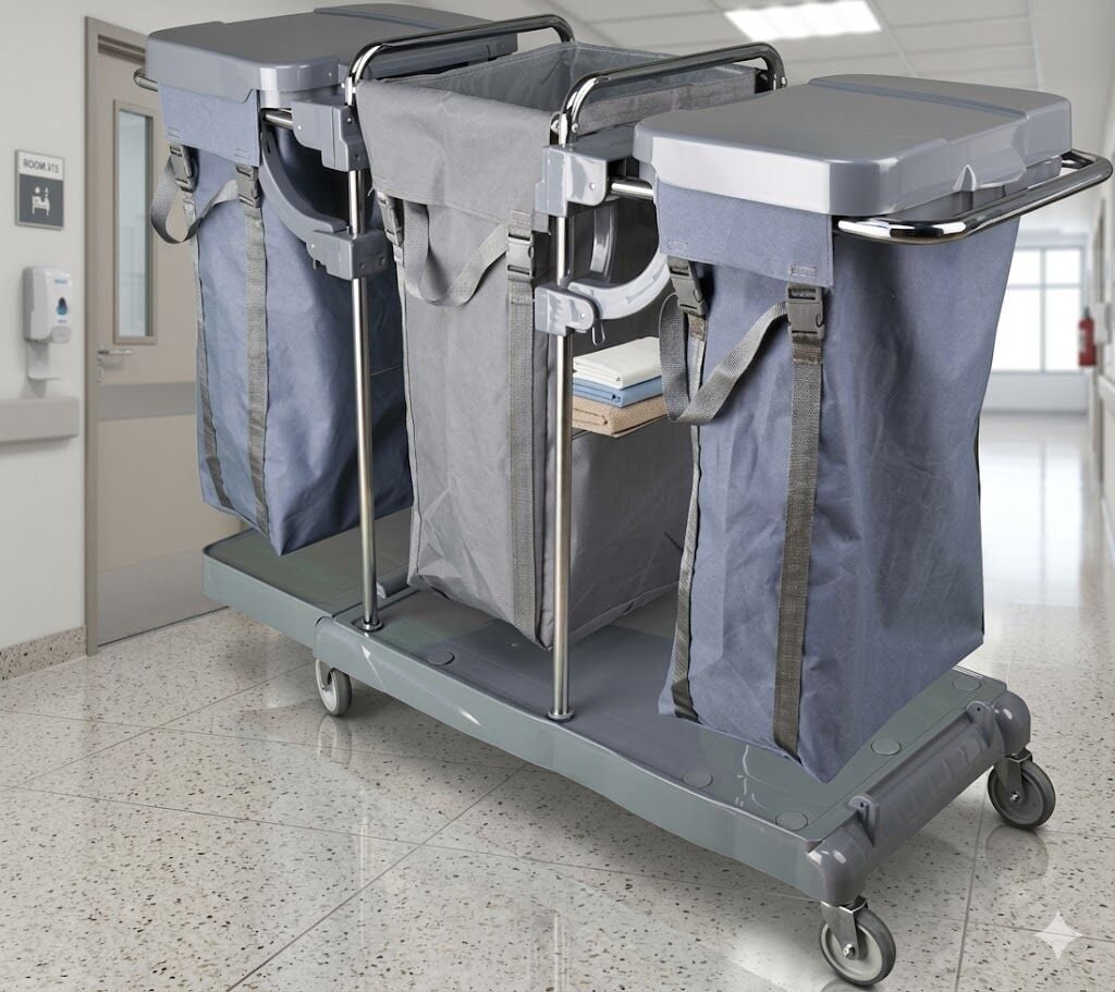 İmaj Kat Arabası , 3X100 Lt Branda Krom 96X56X53