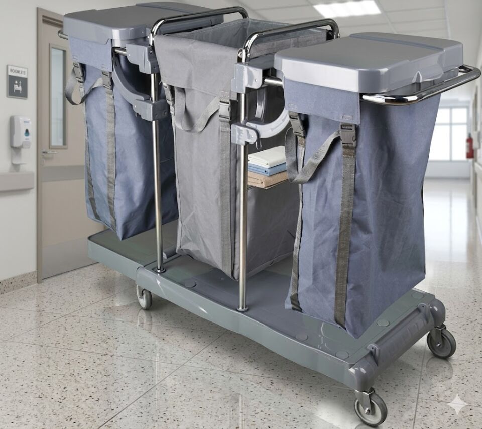 İmaj Kat Arabası , 3X100 Lt Branda Krom 96X56X53