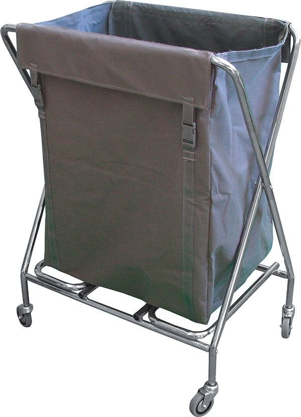 Çapraz Çöp Çamaşır Toplama Arabası , 200 Lt  Branda Krom 80X110X30