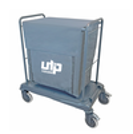 Çöp Çamaşır Toplama Arabası , 200 Lt Kapaklı Branda Boyalı 800X1100X300