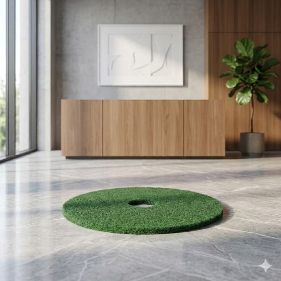 Zemin Cila Pedi 35 cm Yeşil - Derinlemesine Islak Ovama ve Temizlik