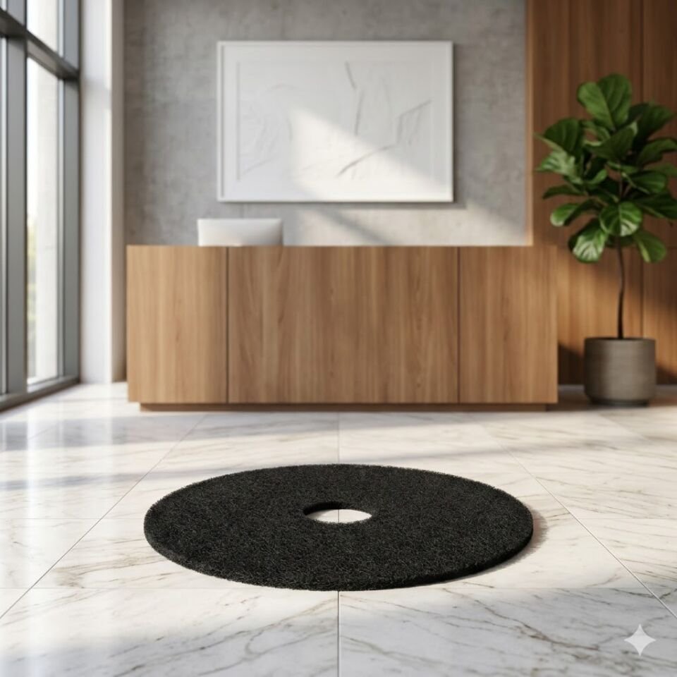 Zemin Cila Pedi 35 cm Siyah - Derinlemesine Temizlik