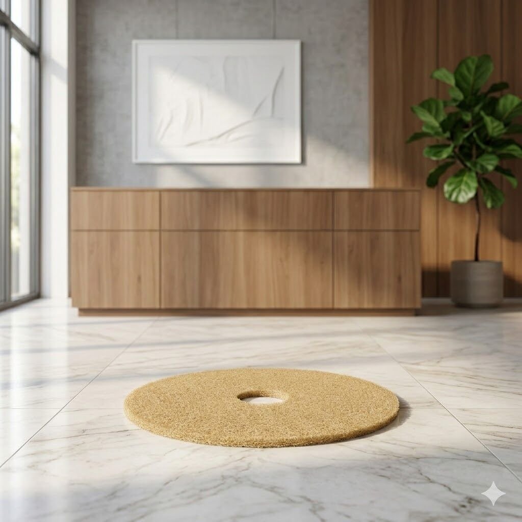 ZEMİN CİLA PEDİ 35 CM BEJ Profesyonel Parlatma