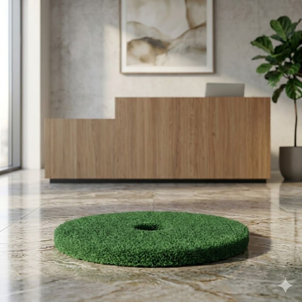 ZEMİN CİLA PEDİ 43 CM YEŞİL Derin Temizlik