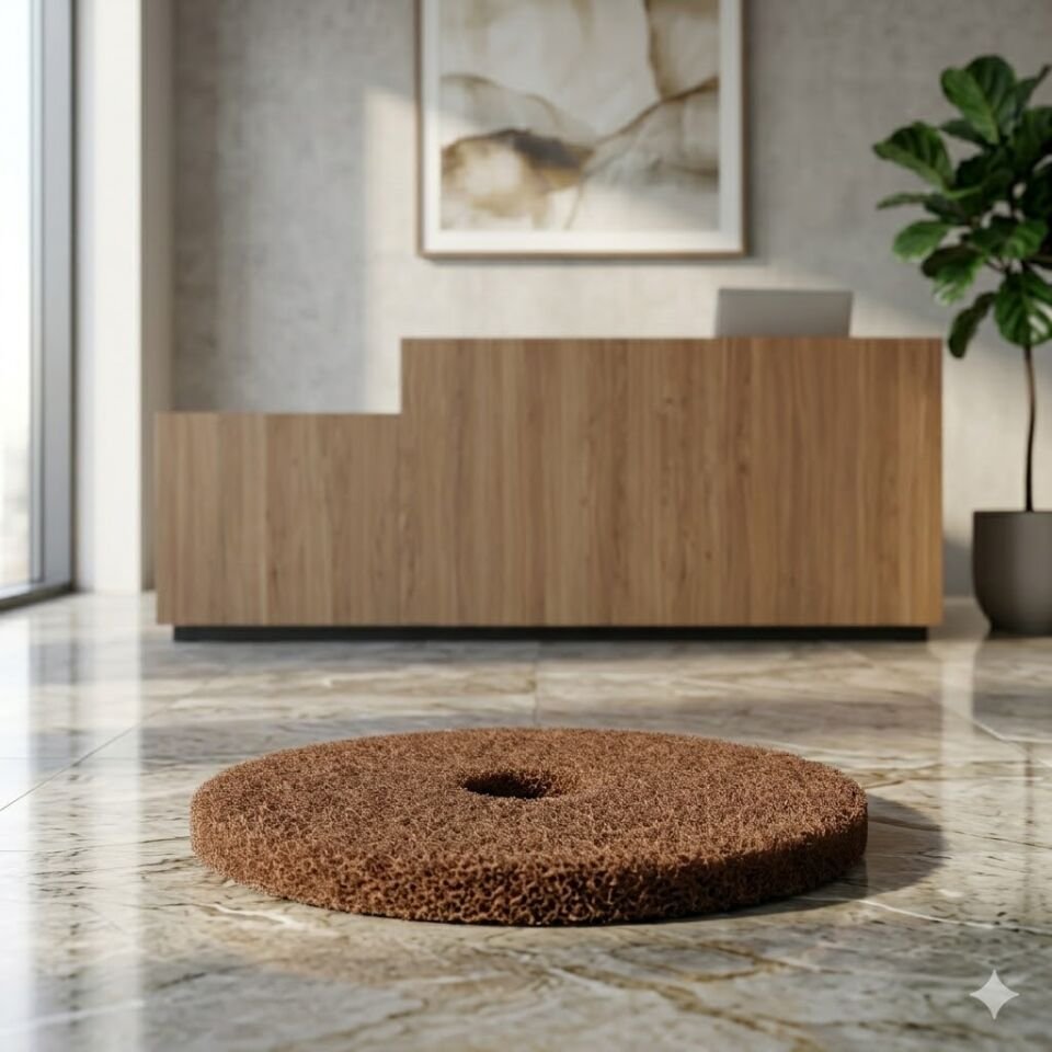 ZEMİN CİLA PEDİ 43 CM KAHVERENGİ Derin Temizlik