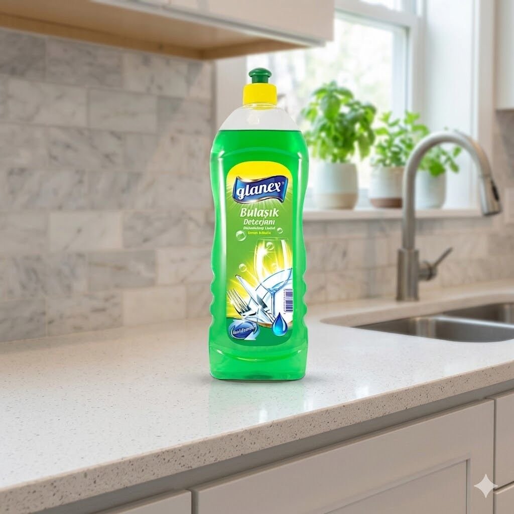 Glanex Bulaşık Deterjanı Yeşil Limon 750Gr