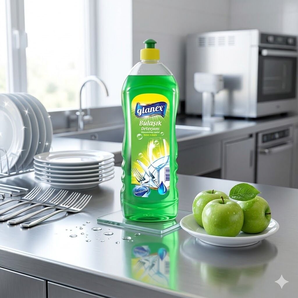 Glanex Bulaşık Deterjanı Yeşil Elma 750 Gr