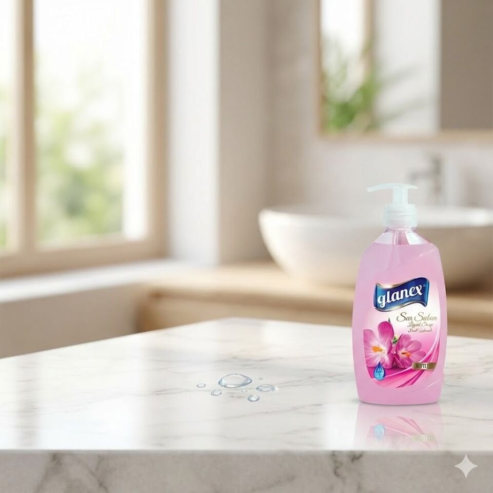 Glanex Sıvı El Sabunu (Pembe) 400 Gr