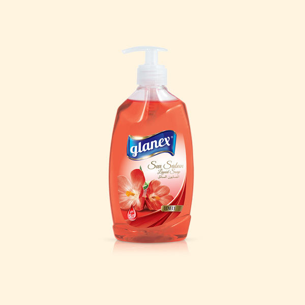 Glanex Sıvı El Sabunu (Kırmızı) 400 Gr