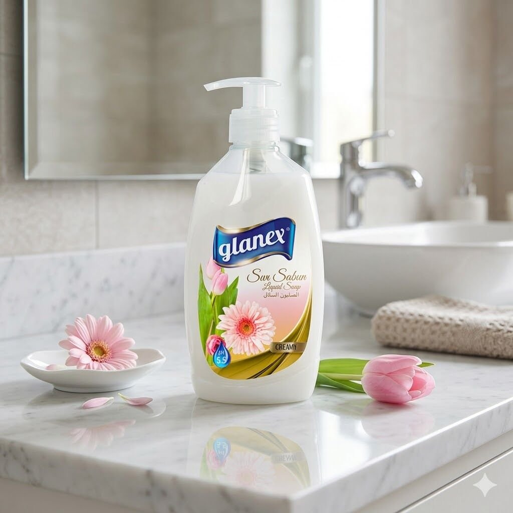 Glanex Sıvı El Sabunu (Beyaz) 400 Gr
