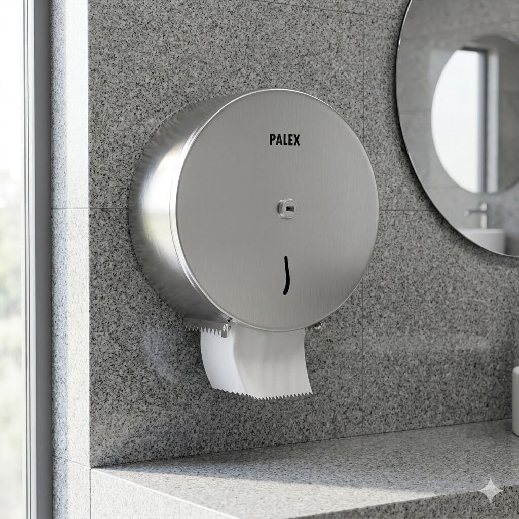 Krom Büyük Jumbo Wc Kağıt Dispenseri