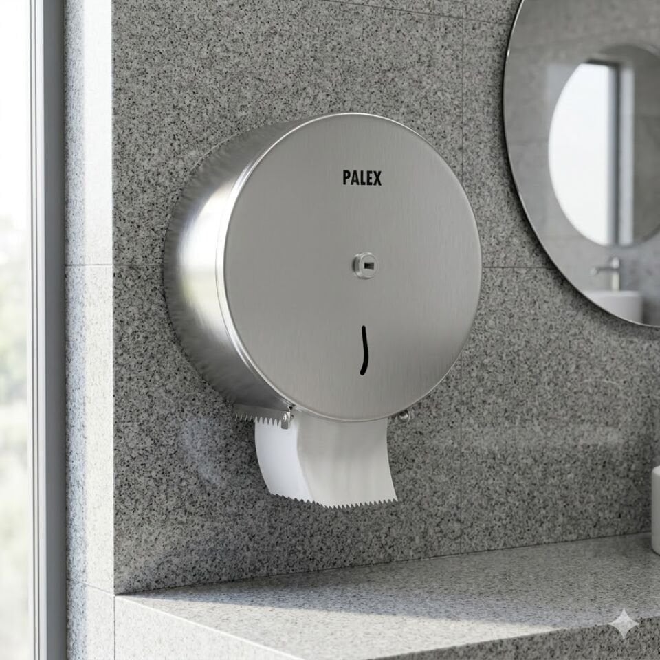 Krom Büyük Jumbo Wc Kağıt Dispenseri