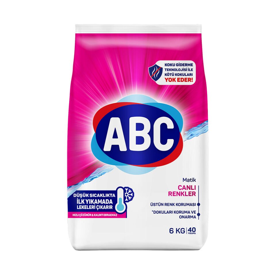 Abc Toz Deterjan Canlı Renkler 6 Kg