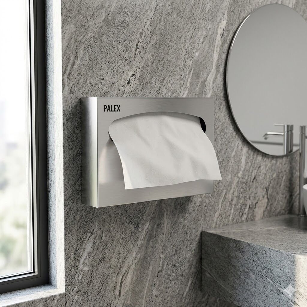 Krom Klozet Kapak Örtü Dispenseri