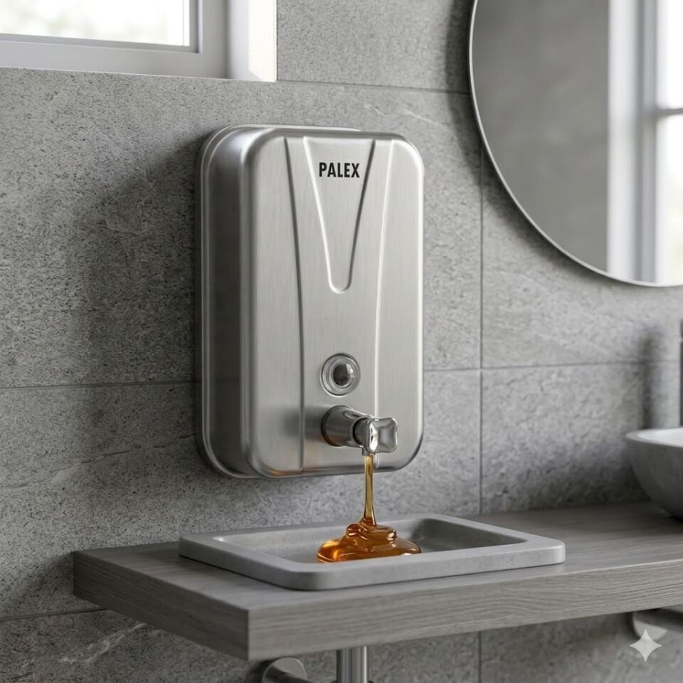 Krom Sıvı Sabun Dispenseri 500 Cc