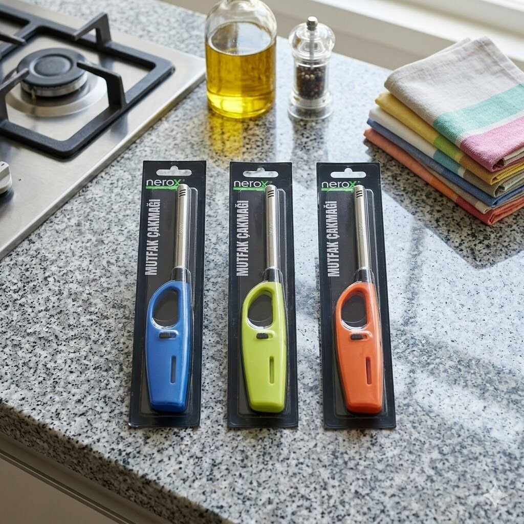 Nerox Nrx-0634 Vakumlu Mutfak Çakmak Renkli