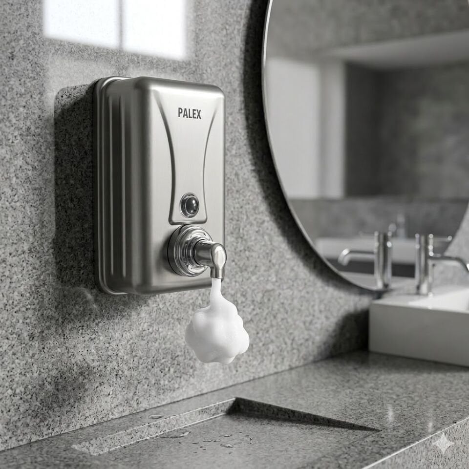 Krom Köpük Sabun Dispenseri 1000 Cc