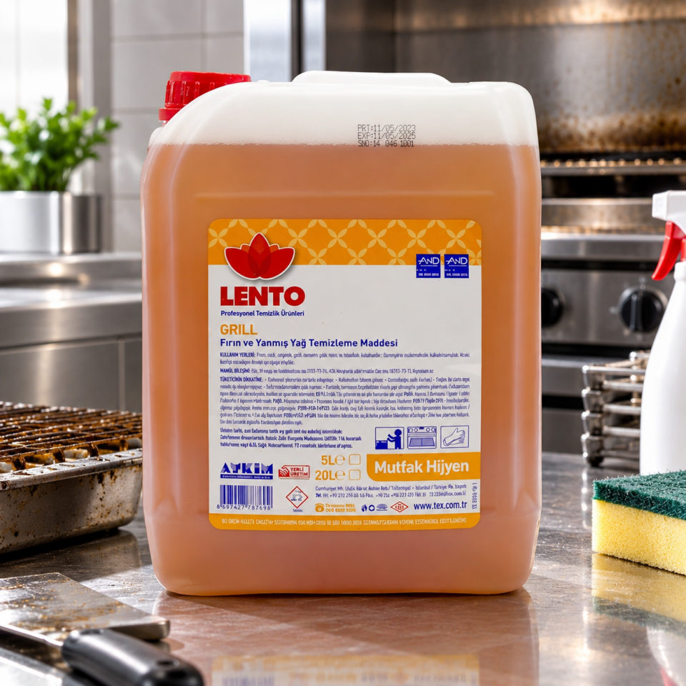 Lento Grill Fırın Ve Yanmış Yağları Temizleme Maddesi 5 Kg