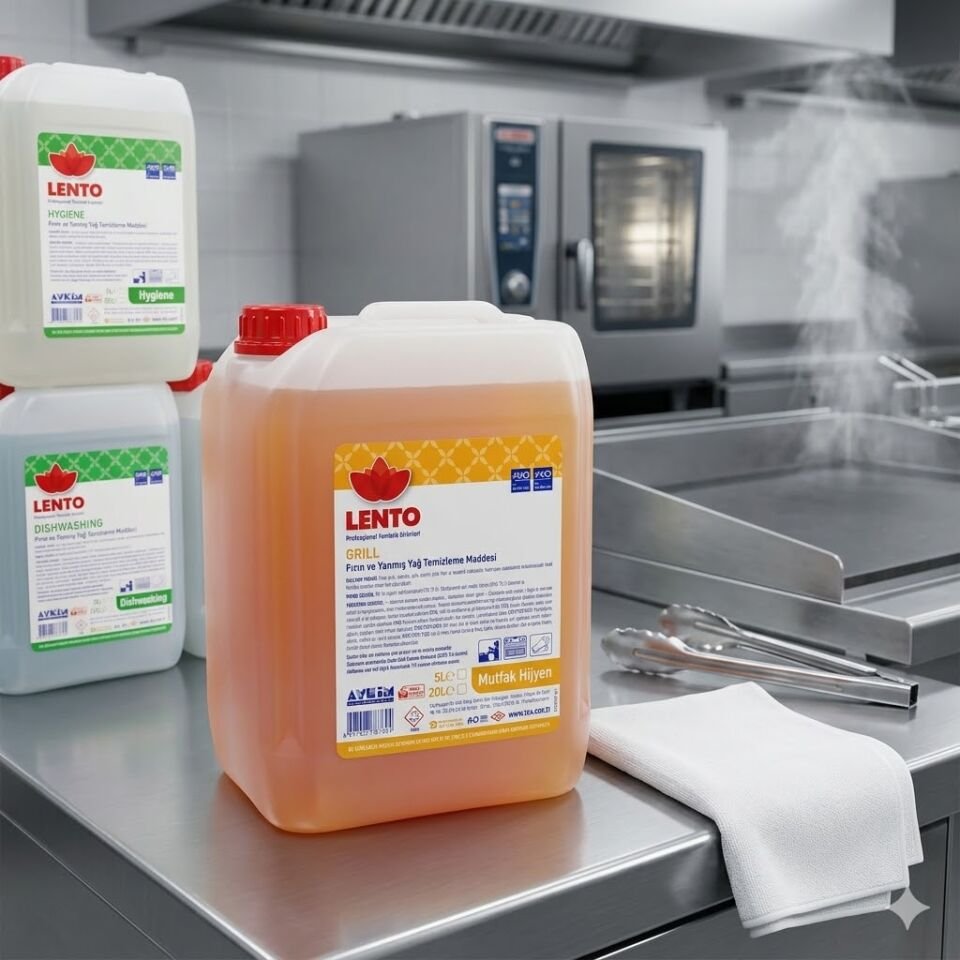 Lento Grill Fırın, Grill Ve Yanmış Yağları Temizleme Maddesi 5 Kg