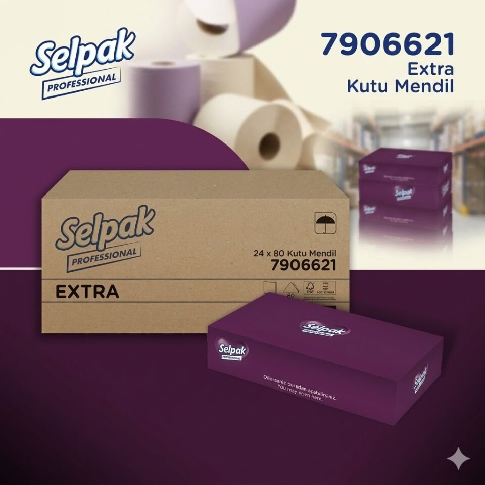 Selpak Kutu Mendil 80 Yaprak